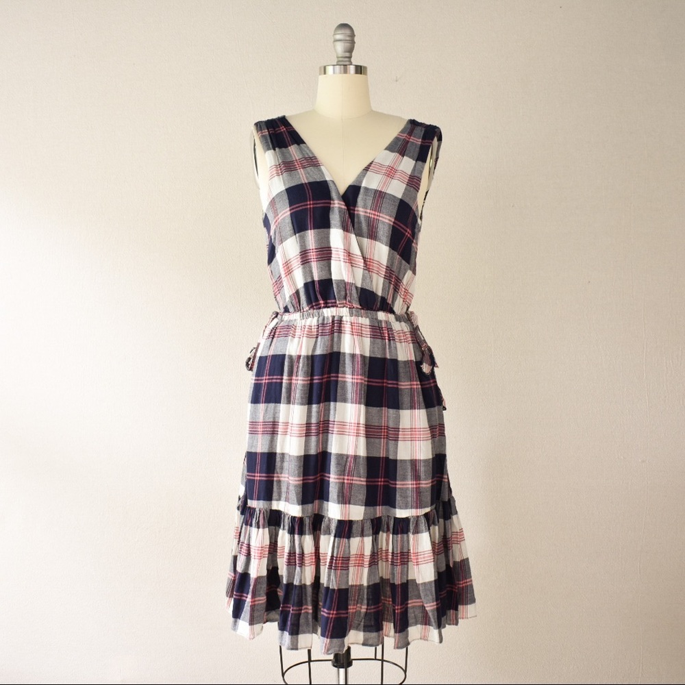 Isabella Sinclair “Dickens” Plaid Ruffle Dress